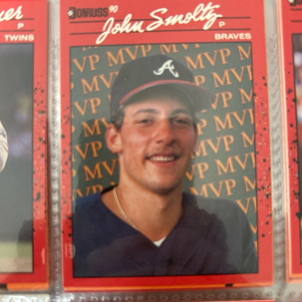 Donruss 90 John Smoltz Baseball Card